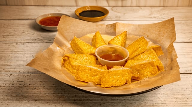 Fried Organic Tofu.